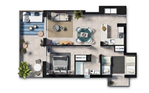 NEUBAU – MALLORCA – Cala d’Or – 3 Zimmer Wohnung