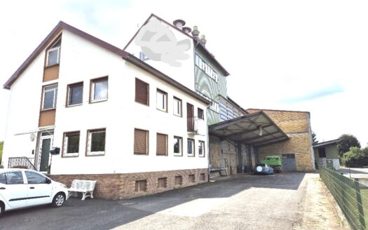 Gewerbeimmobilie – Halle –  Wohnhaus  – Büro und vielseitige Lagerflächen in Zell (Romrod)
