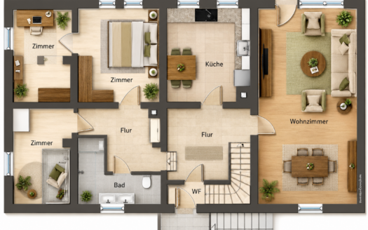 Großzügiger Bungalow und ein historisches Fachwerkhaus mit ca. 1.880 m² Grundstück